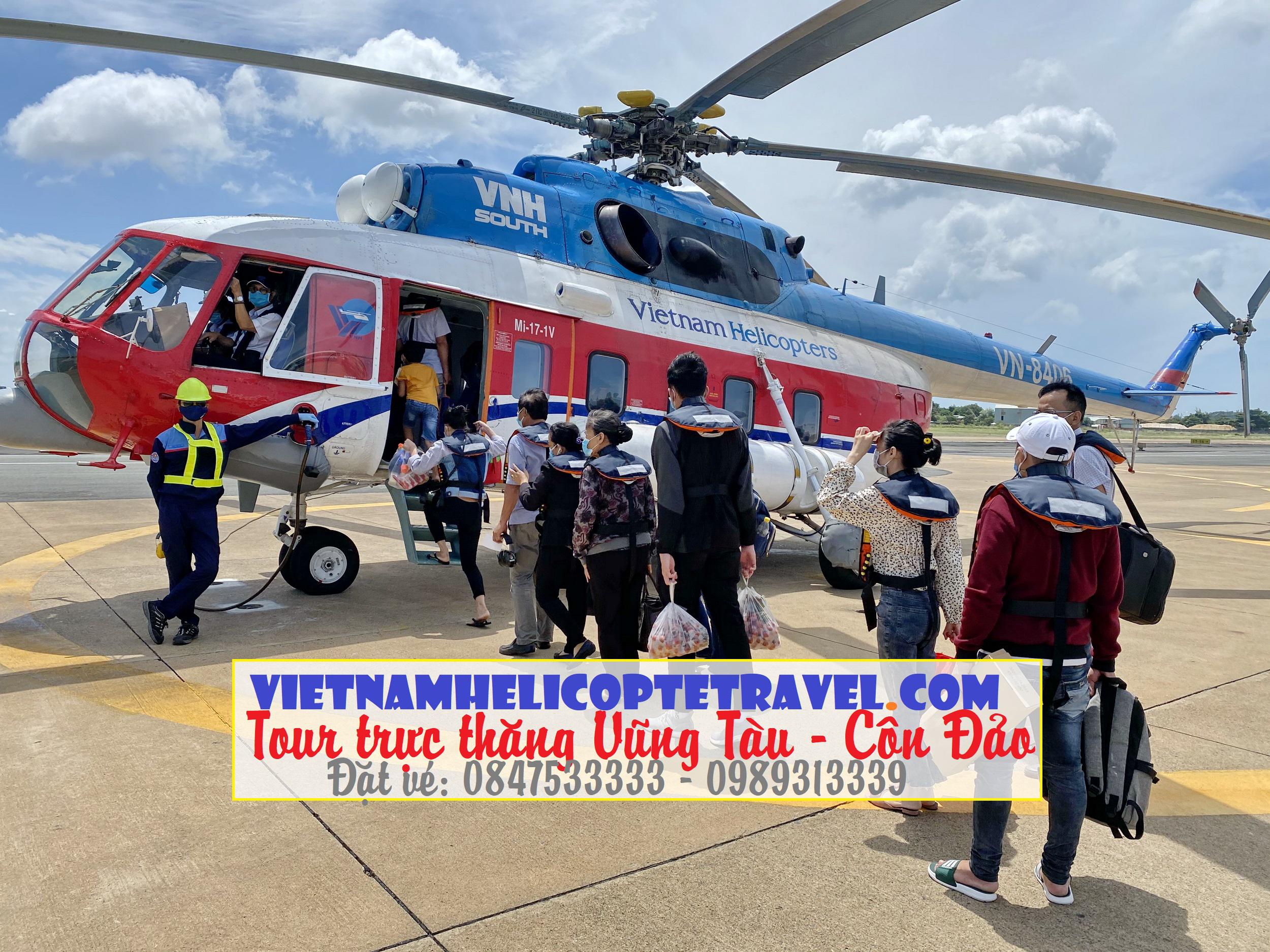 Lịch bay bảng giá vé trực thăng đi Côn Đảo khứ hồi tháng 3